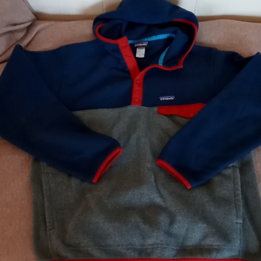 Patagonia snap-t hoodie fleece pullover rare